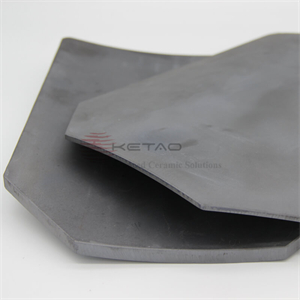 RBSiC Multi Curve Side Plate, Silicon Carbide Ceramic Multi Curve Side Plate, SiC Multi Curve Side Plate for Male Body Armor, Silicon Carbide Multi Curve Side Plate for Female Body Armor